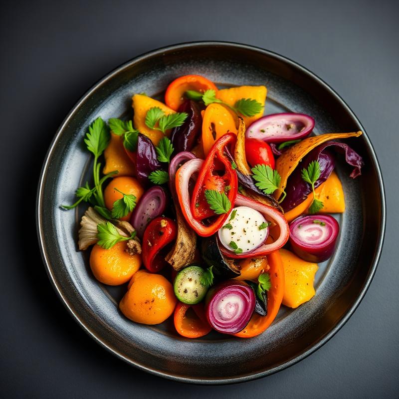 Vibrant vegan plate